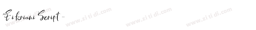 Fikriani Script字体转换 Fikriani Script字体转换